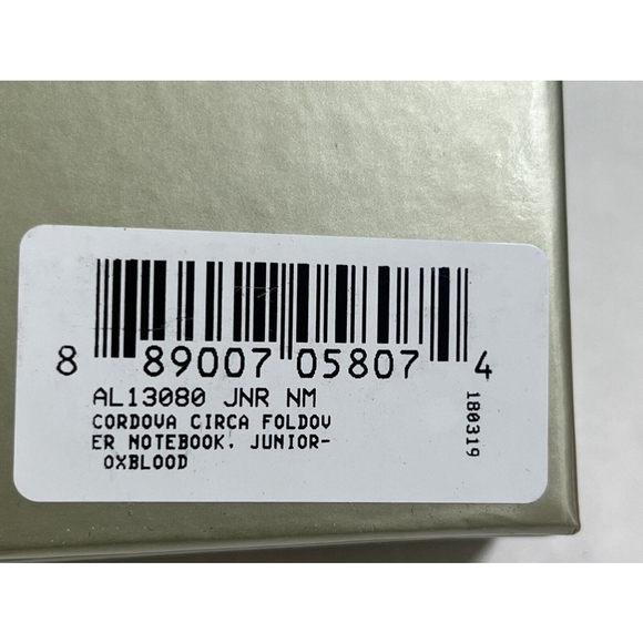 Levenger Circa Cordova Leather Foldover Notebook Junior Size New In Box - Picture 6 of 16